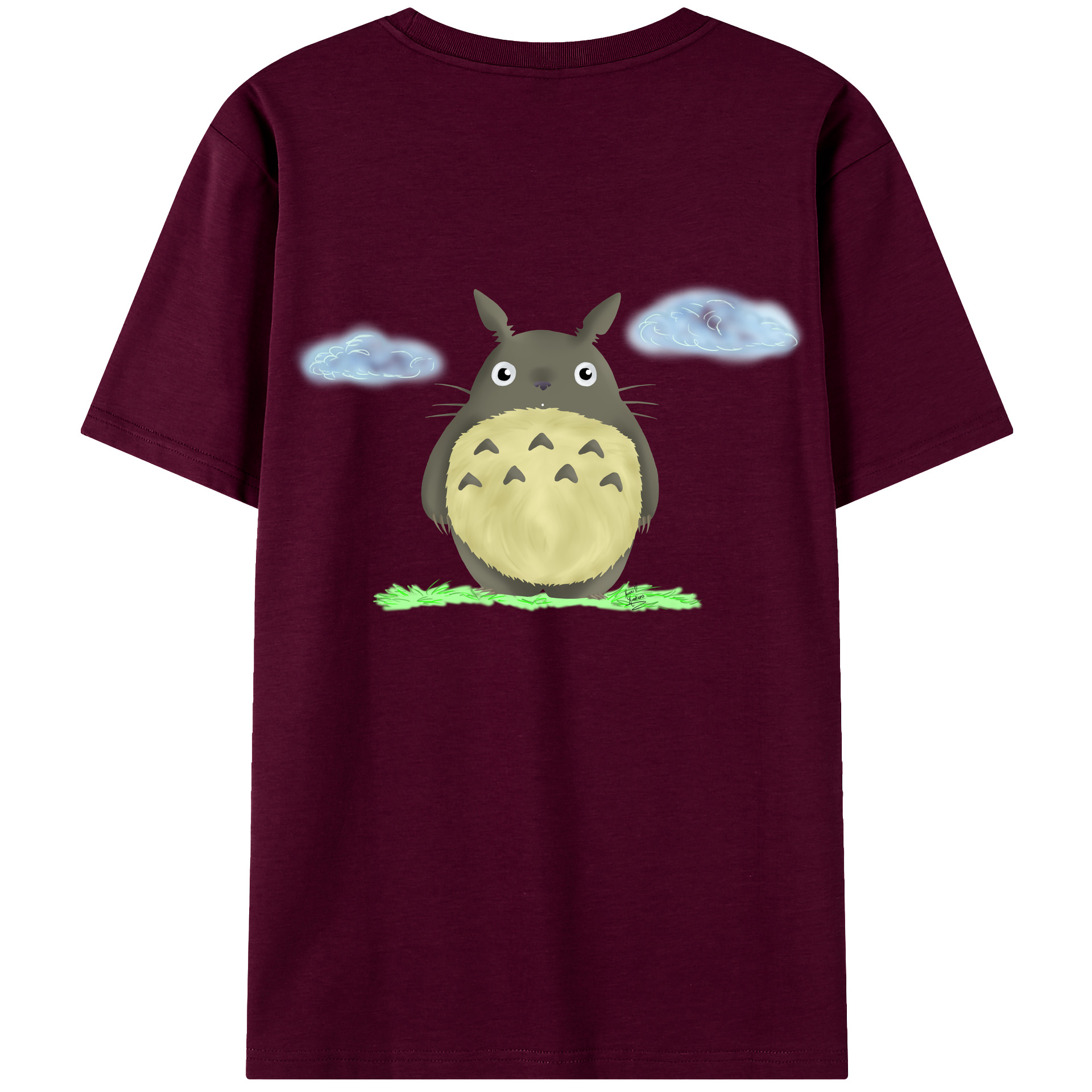 （画像用） となりのトトロ 草壁メイ 草壁サツキ My Neighbor Totoro Satsuki Kusakabe Mei Kusakabe レディース半袖Tシャツ(バックプリント)